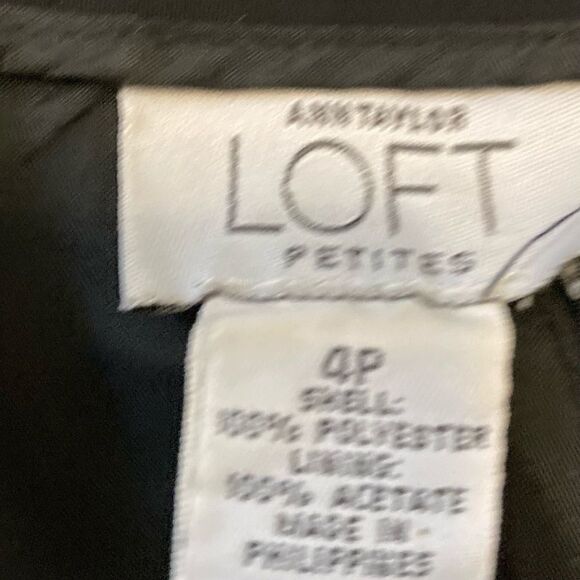 Loft Black Skirt Size 4 - Picture 3 of 4